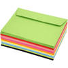 Creotime enveloppen 11,5 x 16 cm 100 stuks 80 g multicolor