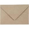 Creotime enveloppen 7,8 x 11,5 cm 50 stuks 120 g beige