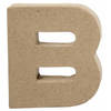 Creative letter B papier-mâché 10 cm