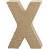 Creative letter X papier-mâché 10 cm