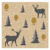 Servet l40b40cm deer forest 12st