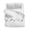 Zo! Home Flanel dekbedovertrek Snowy - Wit - 1-Persoons 140x200/220 cm