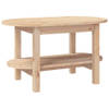 The Living Store Klassieke Houten Salontafel - 80x45x45cm - Massief Grenenhout