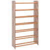 The Living Store Schoenenrek - Bruin - 65 x 24 x 117 cm - Stevig hout - Handgeschilderd