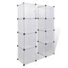 The Living Store Modulaire Kast - Kunststof - Wit - 37x115x150 cm