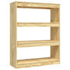 The Living Store Boekenkast - Massief grenenhout - 100 x 30 x 103 cm - Ruim en stijlvol