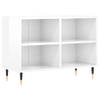 The Living Store Tv-meubel - Modern - 69.5 x 30 x 50 cm - Hoogglans wit
