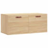 The Living Store Wandkast Sonoma Eiken - Zwevend - 80 x 36.5 x 35 cm - Duurzaam materiaal