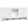 The Living Store Sleutelkastje Wandgemonteerd - Wit - 40x8.5x20 cm - Met 3 haken en 2 deuren