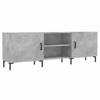 The Living Store TV-meubel Betongrijs - 150x30x50 cm - Stevig bewerkt hout - Praktische opbergruimte