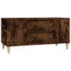 The Living Store Tv-meubel Scandinavische stijl - 102x44.5x50 cm - Gerookt eiken - Duurzaam hout