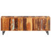 The Living Store Tv-kast Vintage Meerkleurig Hout - 110x30x40 cm