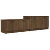 The Living Store Tv-meubel Praktisch bruineiken 158.5x36x45cm Hout