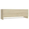 The Living Store Garderobe Sonoma Eiken - Compacte Kast - 100 x 32.5 x 35 cm - Duurzaam