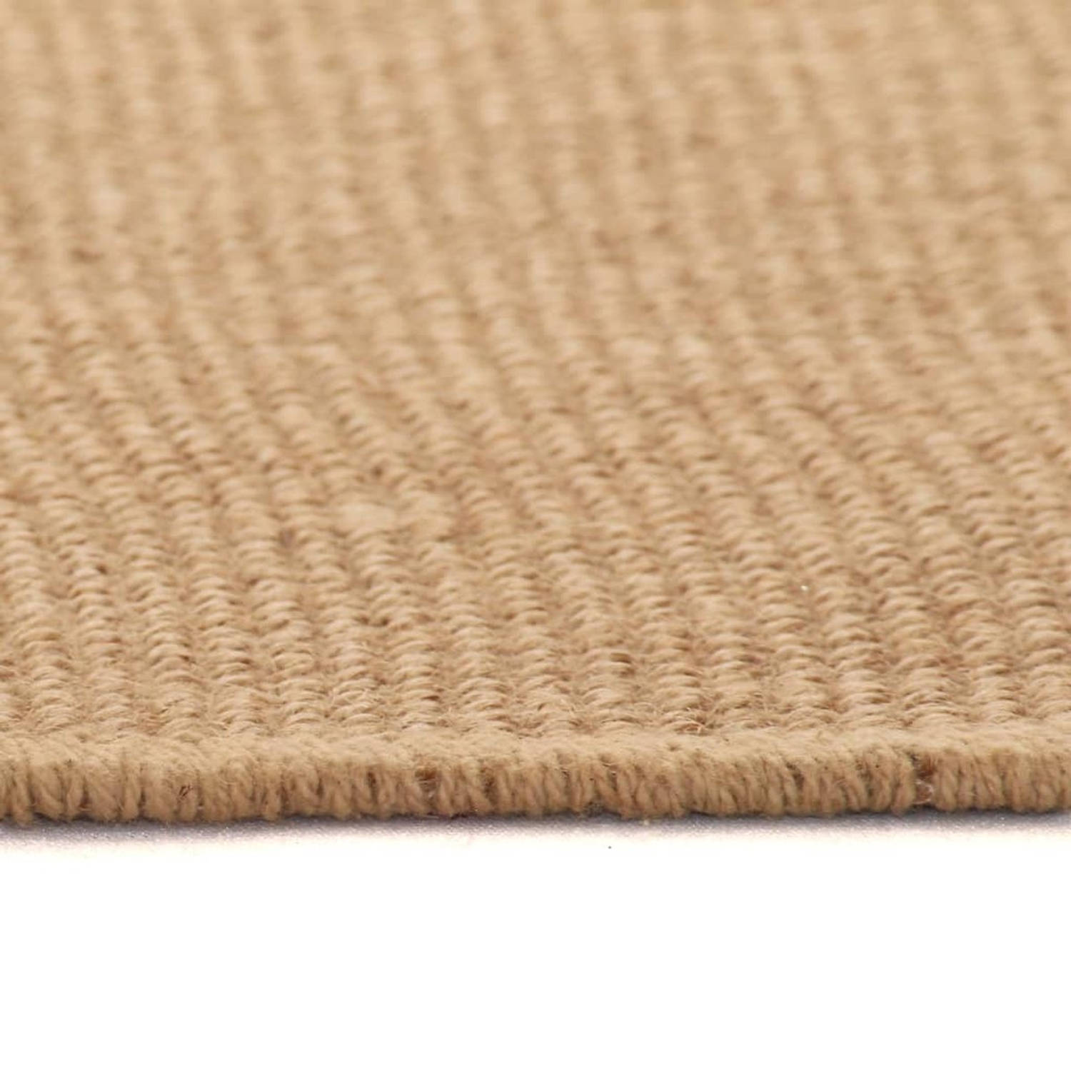 The Living Store Weven Jute Tapijt - 180 x 250 cm - Duurzaam 100% Jute - Anti-slip