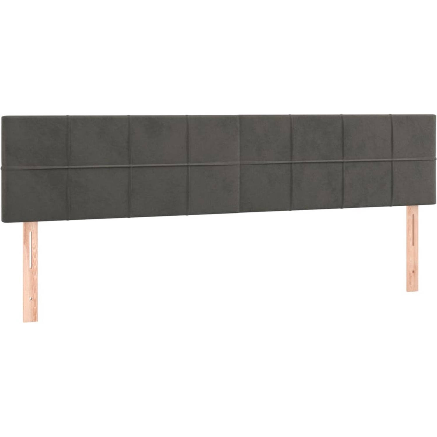 The Living Store Boxspringbed - Comfort - Bed - 160x200 cm - Zacht fluweel