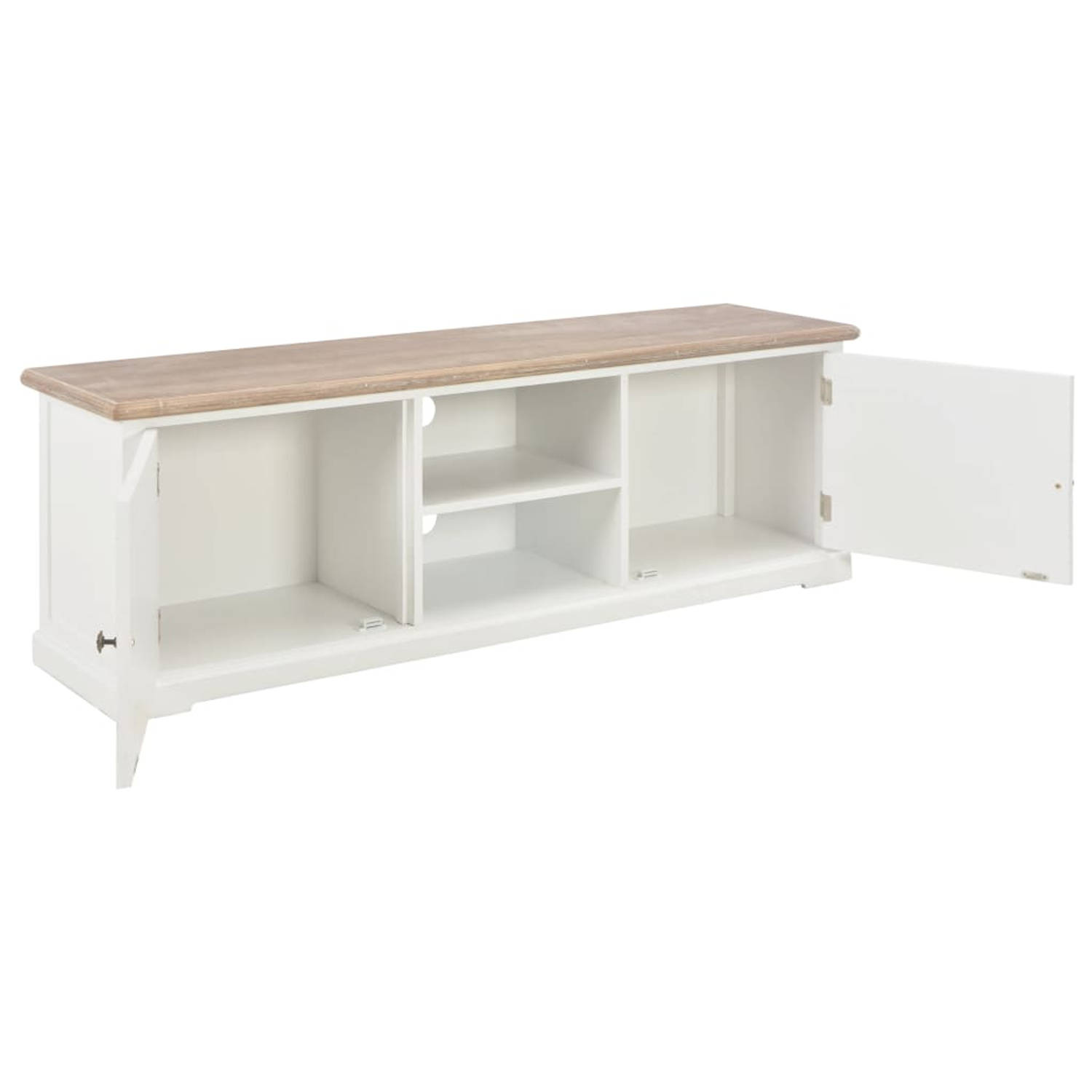 The Living Store Tv-meubel 120x30x40 cm hout wit