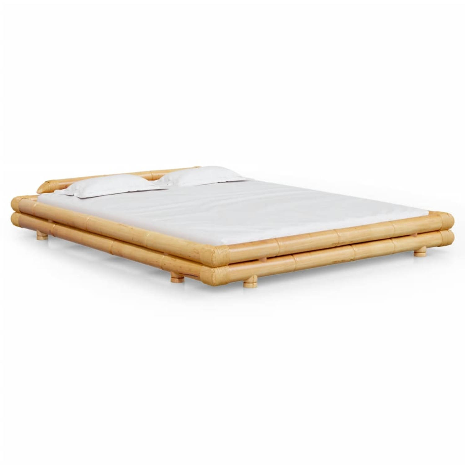The Living Store Bedframe bamboe 160x200 cm - Bed