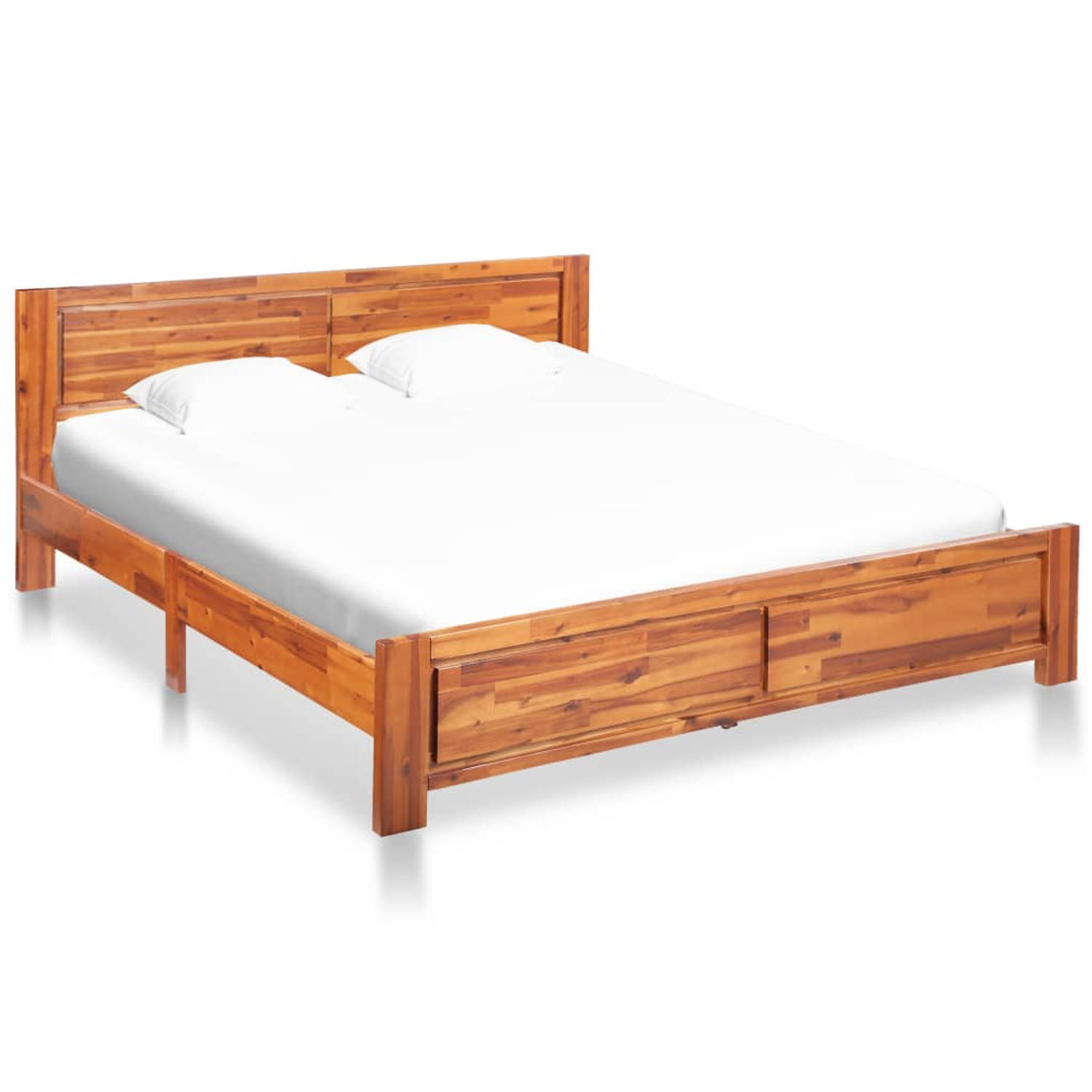 The Living Store Bedframe massief acaciahout 160x200 cm - Bed