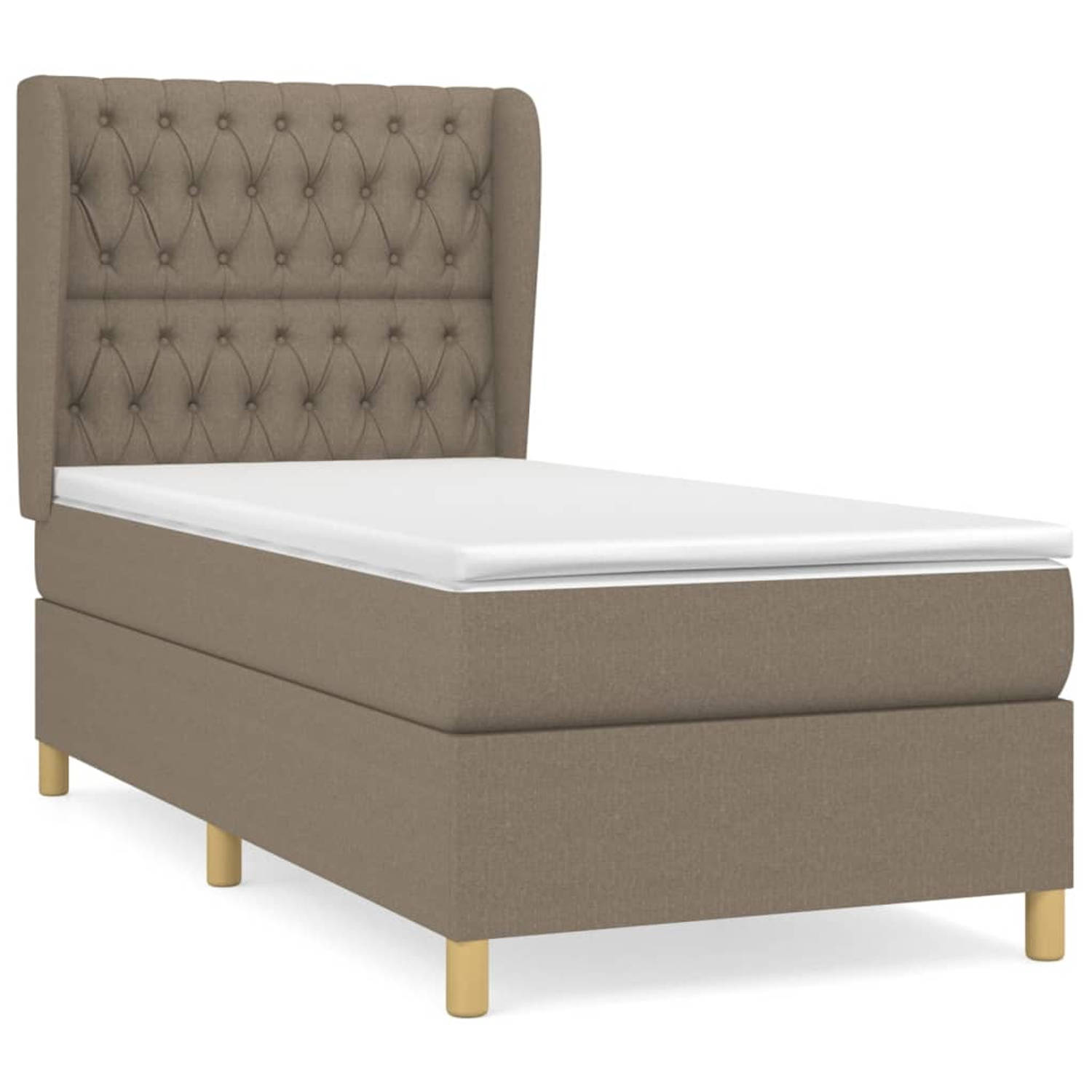 The Living Store Boxspringbed - Pocketvering - 90 x 190 cm - Middelharde ondersteuning