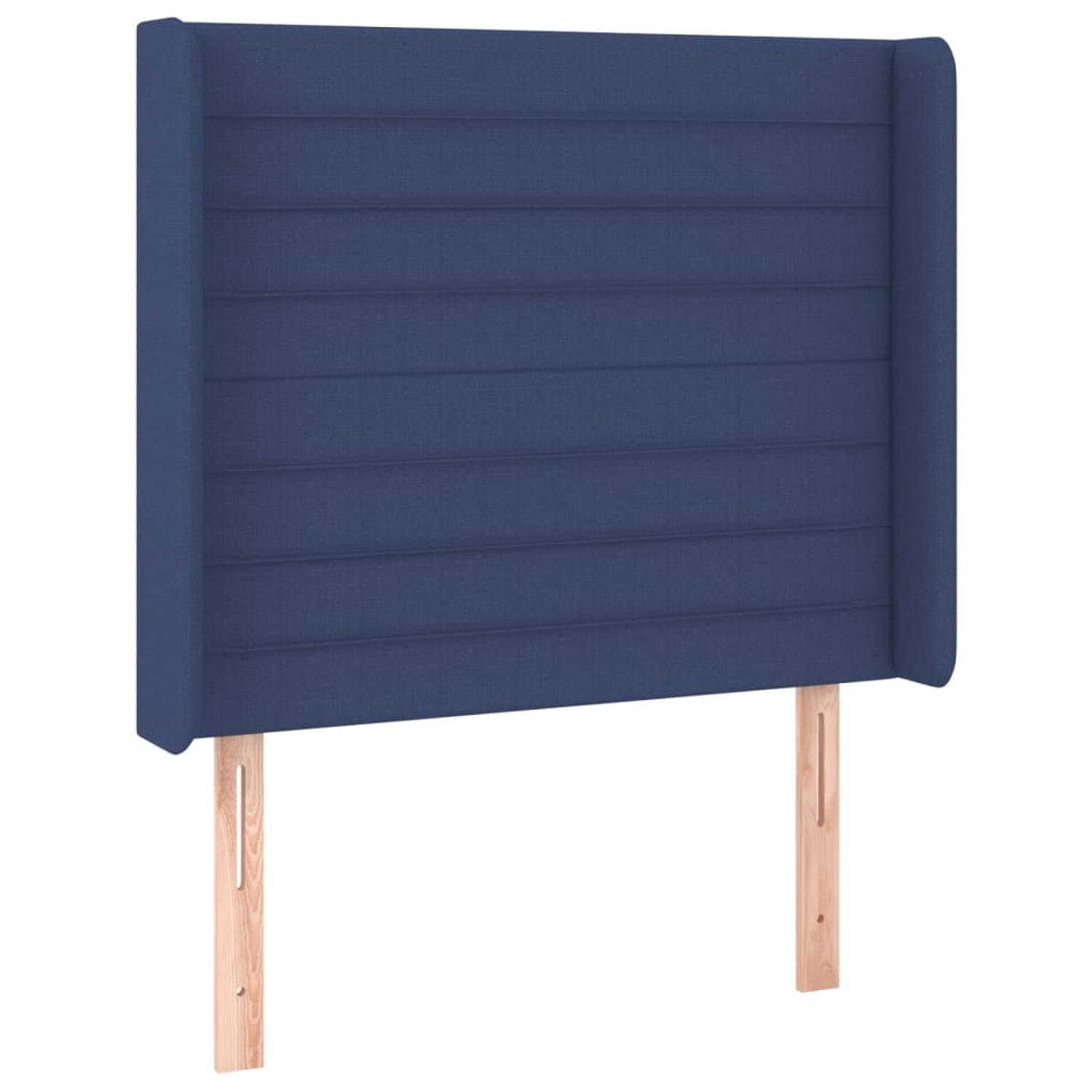 The Living Store Hoofdeind Blauw 103x16x118/128 cm - Trendy Ontwerp - Duurzaam Materiaal