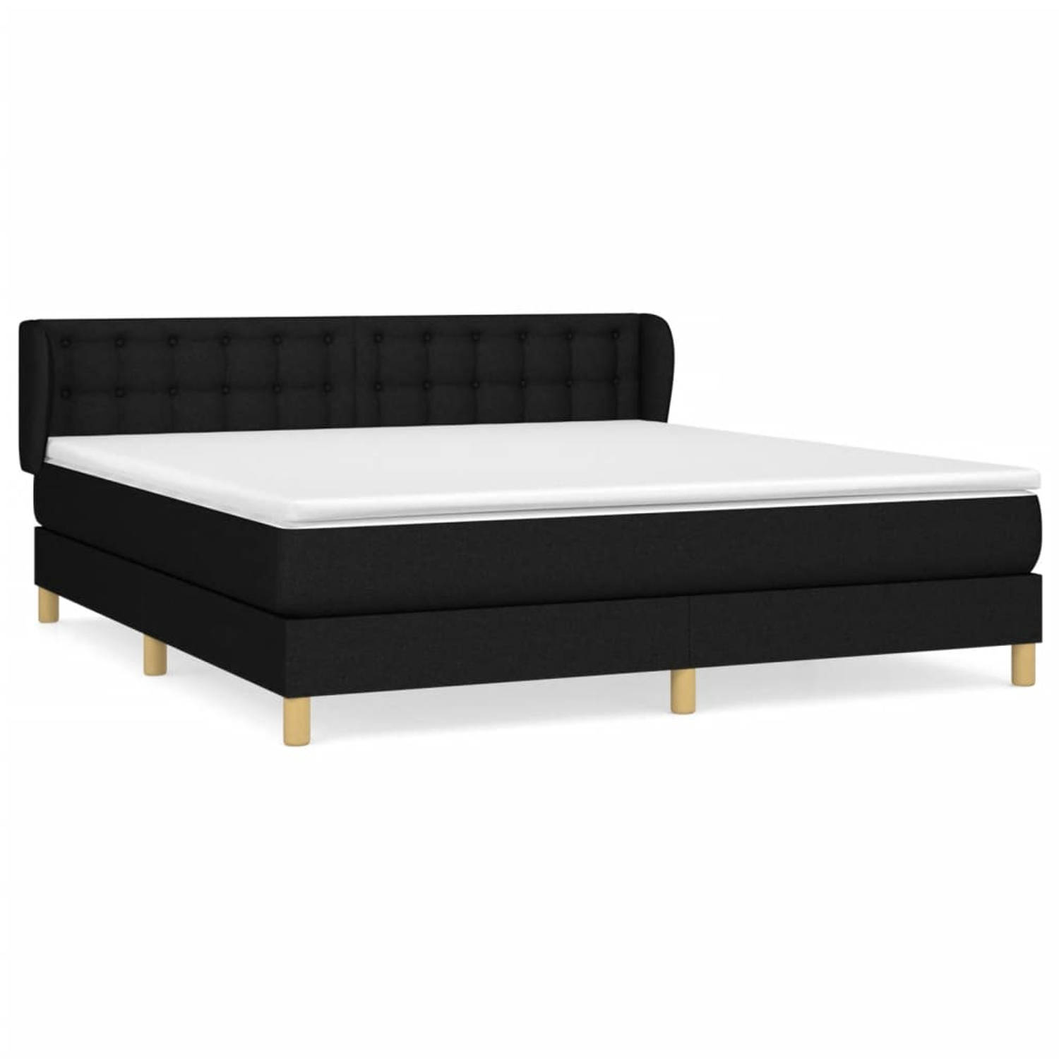 The Living Store Boxspringbed - Pocketvering - 160 x 200 - Huidvriendelijk topmatras