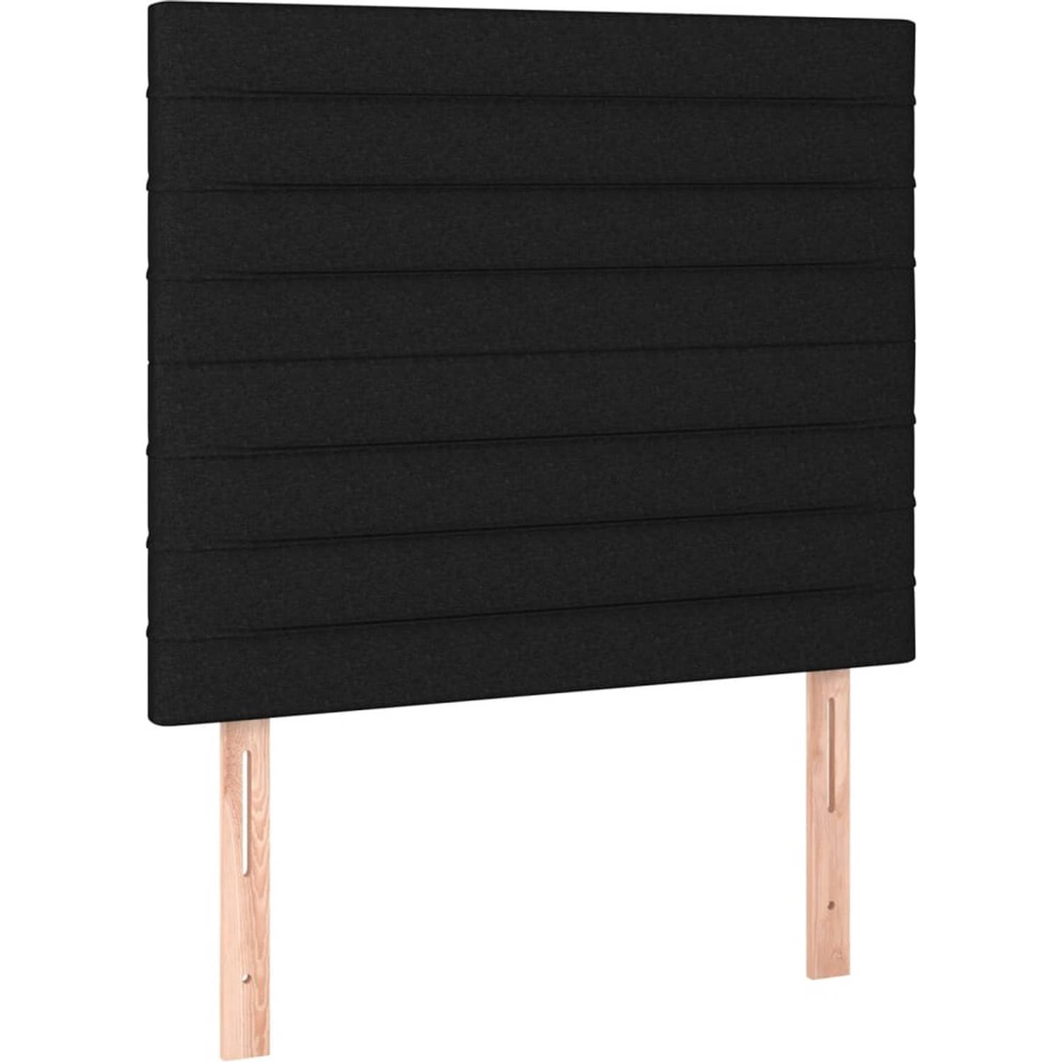 The Living Store Boxspring - Bed met Matras en LED - 203 x 80 cm - Duurzaam Materiaal - Verstelbaar Hoofdbord - Kleurrijke LED-verlichting - Pocketvering Matras - Huidvriendelijk T