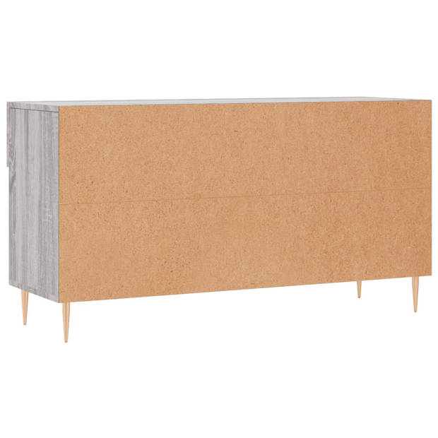 The Living Store Schoenenbank - naam - Opbergen en Zitten - 102x35x55 cm - Grijs Sonoma Eiken