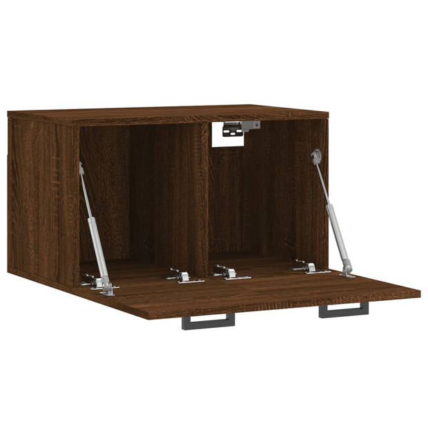 The Living Store Wandkast Bruineiken - 60 x 36.5 x 35 cm - Duurzaam - Wandgemonteerd