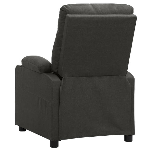 The Living Store Massagefauteuil Donkergrijs - 78.5 x 93 x 96.5 cm - Verstelbaar - 6-punts trillingsmassage