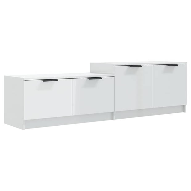 The Living Store Tv-meubel - Hoogglans wit - 158.5 x 36 x 45 cm - Praktisch - Hoge kwaliteit