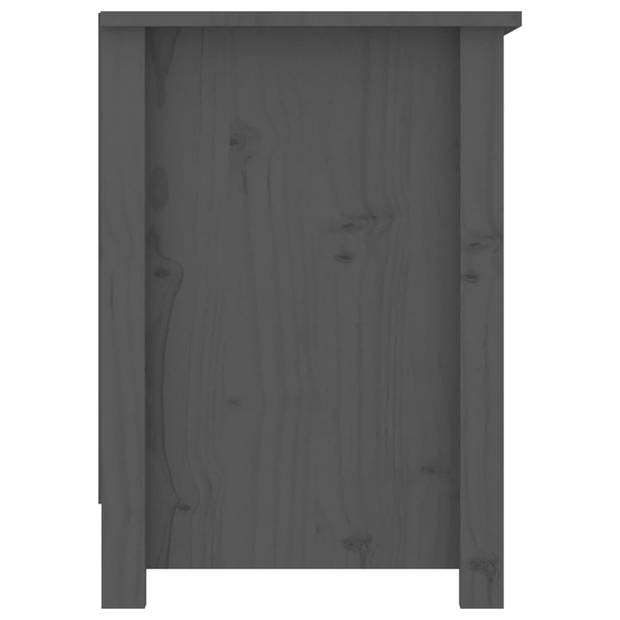 The Living Store TV-meubel - Grenenhout - 103x36.5x52 cm - Grijs