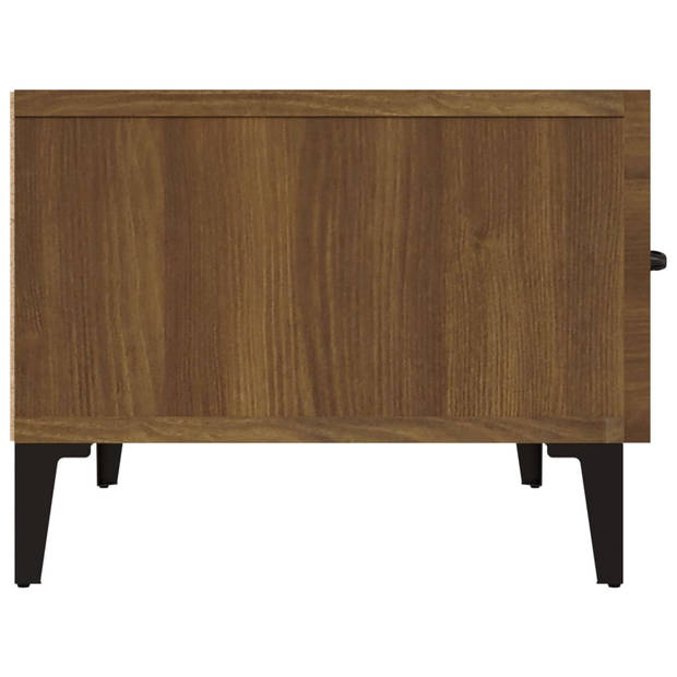 The Living Store TV-meubel Modern Bruineiken 150x34.5x30 cm - Stevig Hout - Voldoende opbergruimte