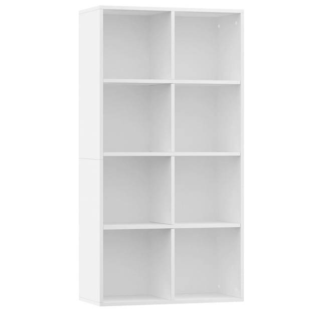 The Living Store Boekenkast - klassiek - meubels - Afmeting- 66 x 30 x 130 cm - Kleur- wit