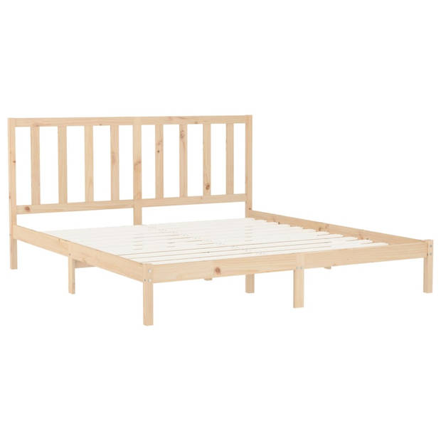 vidaXL Bedframe massief hout 200x200 cm