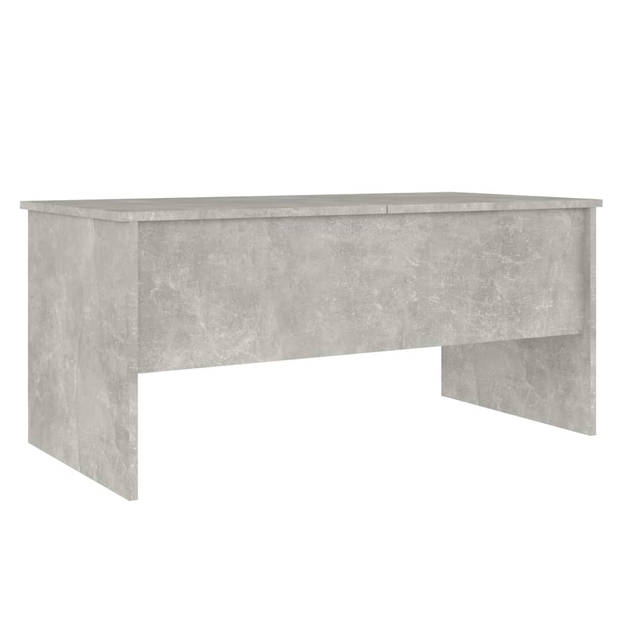 The Living Store Salontafel - 102 x 50.5 x 46.5 cm - Betongrijs