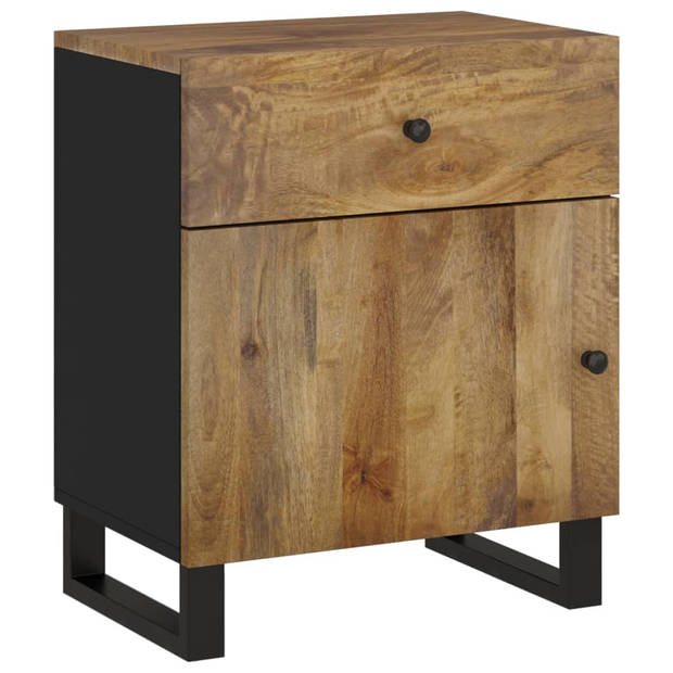 vidaXL Nachtkastjes 50x33x60 cm massief mangohout en bewerkt hout