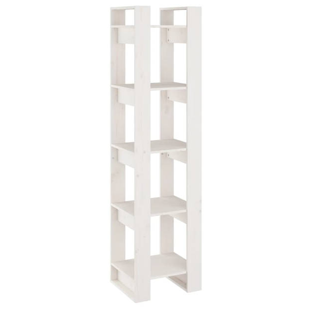 The Living Store Boekenkast - Hout - 41 x 35 x 160 cm - Wit