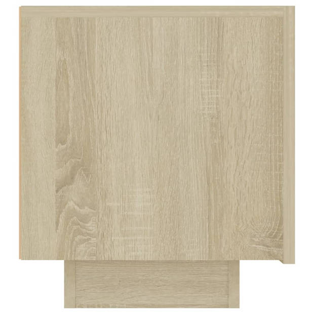 vidaXL Nachtkastje 100x35x40 cm bewerkt hout sonoma eikenkleurig