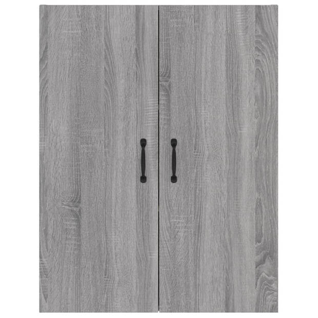 vidaXL Hangkast 69,5x34x90 cm bewerkt hout grijs sonoma eikenkleurig