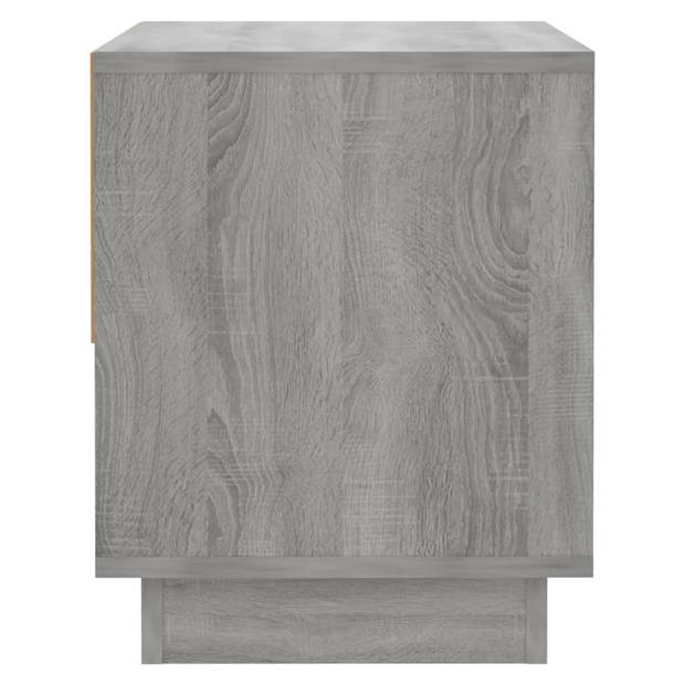 vidaXL Nachtkastjes 2 st 45x34x44 cm bewerkt hout grijs sonoma eiken