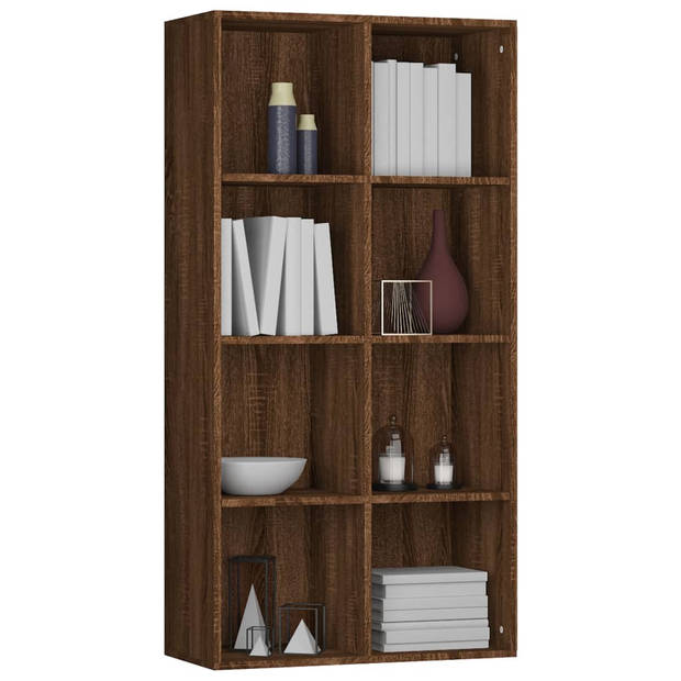 The Living Store Boekenkast Classic - Bruineiken - 66x30x130 cm