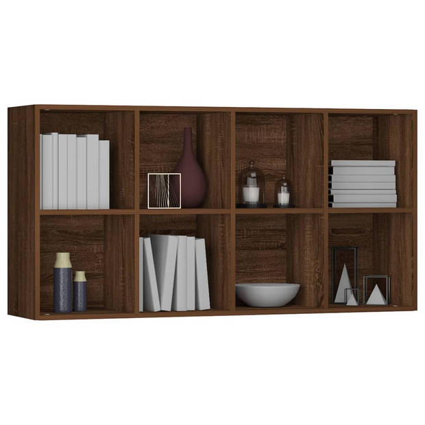 The Living Store Boekenkast Classic - Bruineiken - 66x30x130 cm