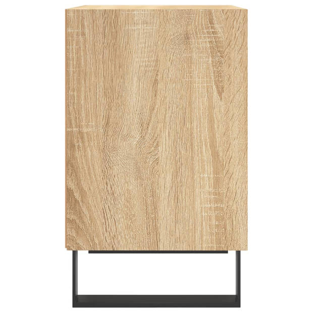 vidaXL Nachtkastjes 2 st 40x30x50 cm bewerkt hout sonoma eikenkleurig