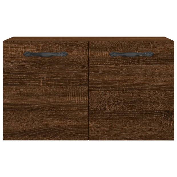 vidaXL Wandkast 60x36,5x35 cm bewerkt hout bruin eikenkleur