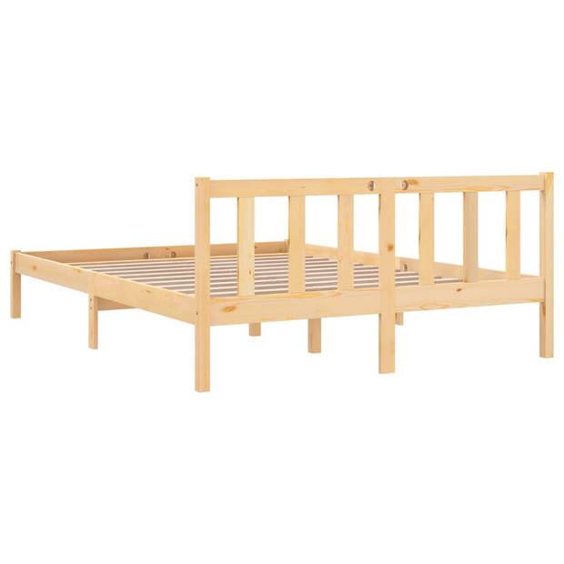 vidaXL Bedframe massief grenenhout 160x200 cm