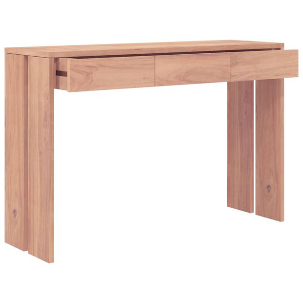 vidaXL Wandtafel 110x35x75 cm massief teakhout