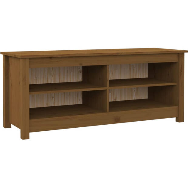 The Living Store Schoenenbank Grenenhout - 110 x 38 x 45.5 cm - Trendy Design - Honingbruin