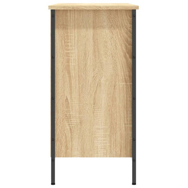 The Living Store Schoenenkast - Sonoma eiken - 100 x 35 x 70 cm - Stevig materiaal