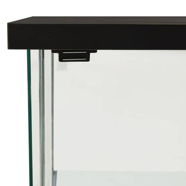 The Living Store Glazen kast - 42.5 x 36.5 x 86 cm - 4 mm glas